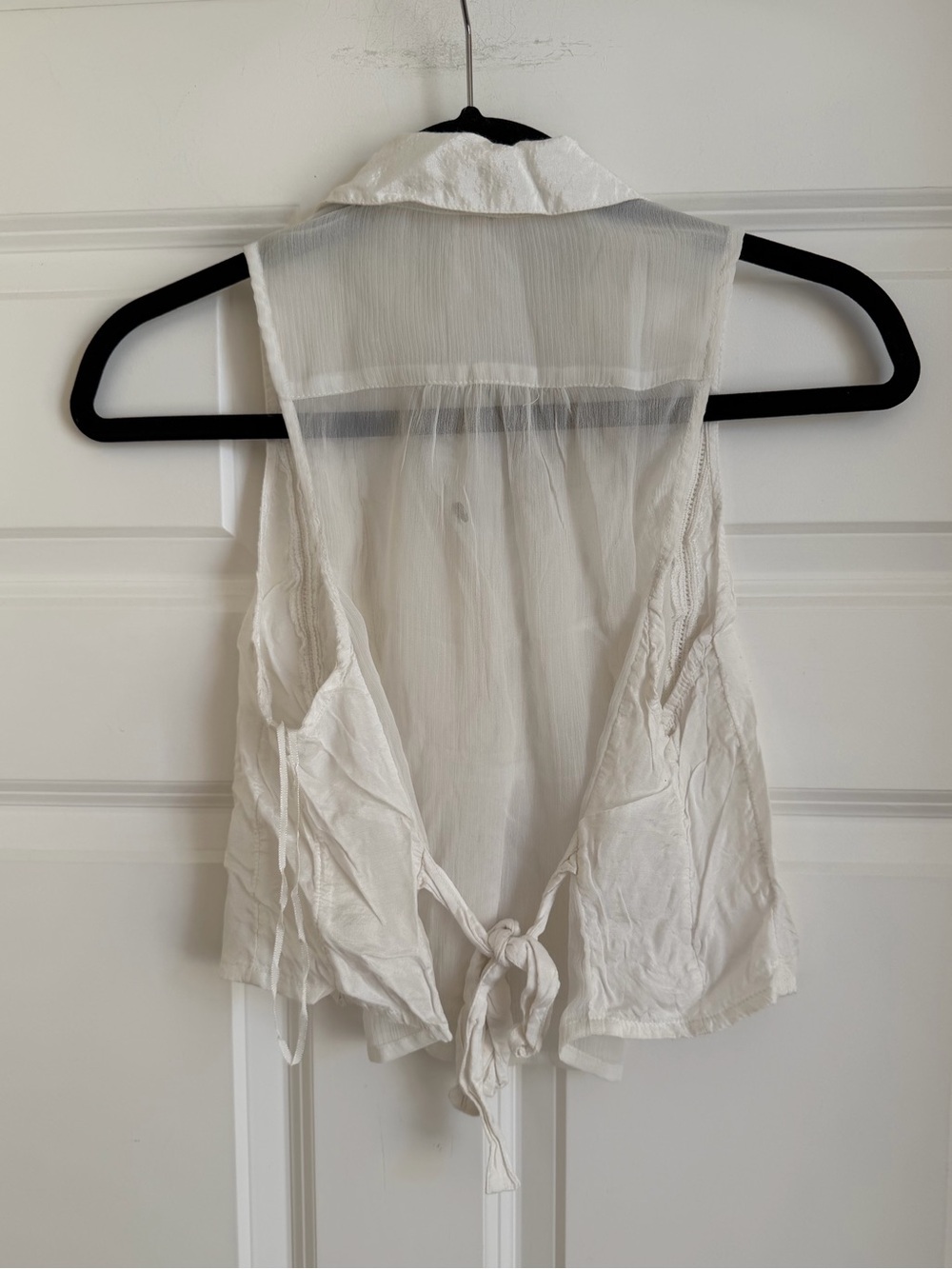 Free People Drive Back Pintuck Sleeveless Blouse XS - Picture 4 of 7